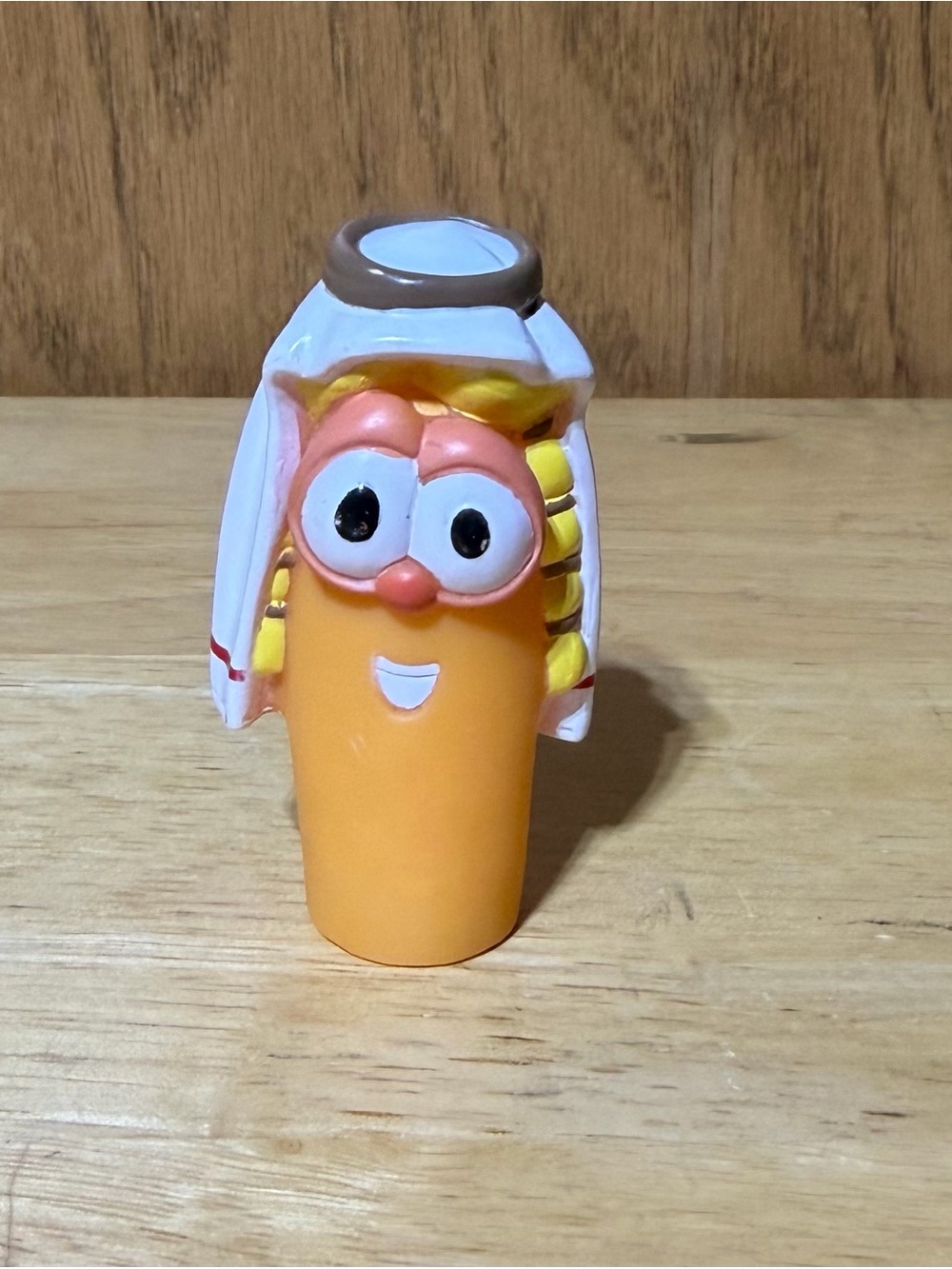 Vintage Veggie Tales Nativity Xmas Laura Carrot Mary Figure Big Idea Toys Y2K 2”